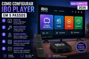 Como configurar IBO Player numa Smart TV passo a passo em 2026