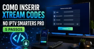 Como inserir Xtream Codes no IPTV Smarters Pro através do URL, utilizador e palavra-passe