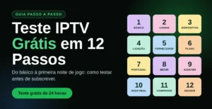 Teste IPTV grátis em 12 passos: guia para testar antes de subscrever